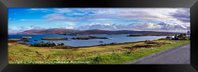 Loch Pooltiel on the Duirinish peninsula, on the I Framed Print by Terry Senior