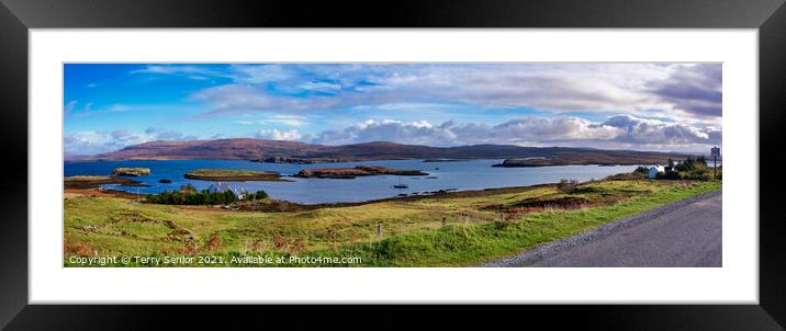 Loch Pooltiel on the Duirinish peninsula, on the I Framed Mounted Print by Terry Senior