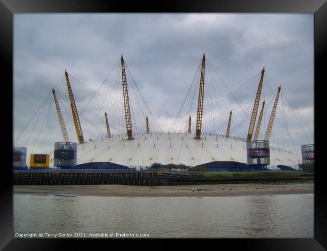 O2 Building Arena Greenwich Penisula Thames London Framed Print by Terry Senior