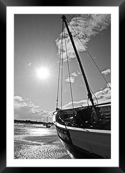 Low Tide at Brancaster Staithe Framed Mounted Print by Paul Macro