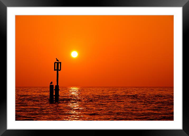 Autumn Southwold Sunrise Framed Mounted Print by Paul Macro