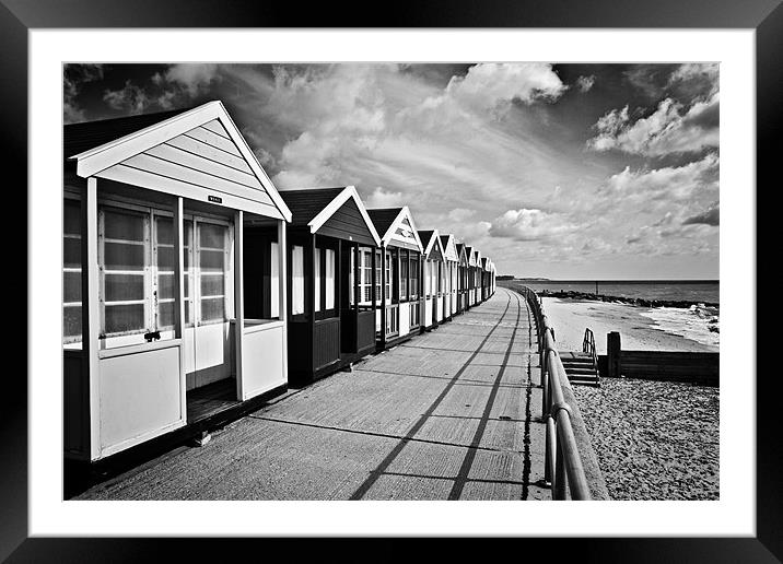 More Southwold Beach Huts 2 Framed Mounted Print by Paul Macro