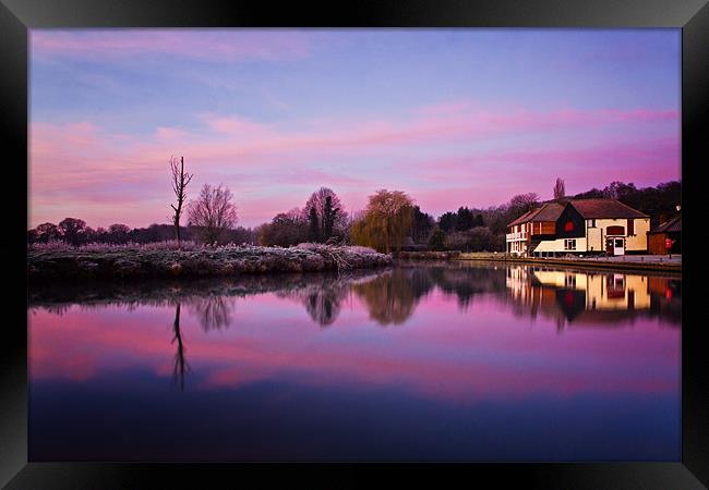Dawn at Coltishall Common Framed Print by Paul Macro