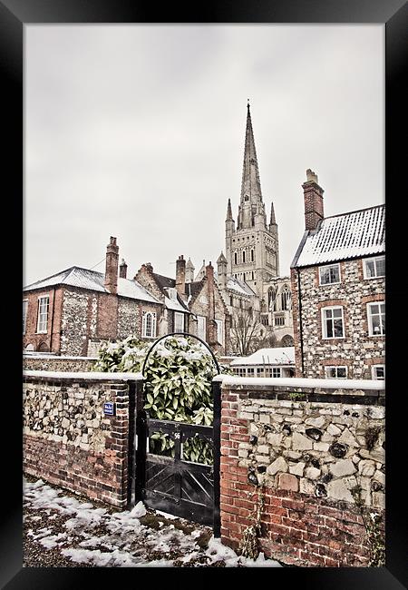 Looking Through to Norwich Cathedral Framed Print by Paul Macro