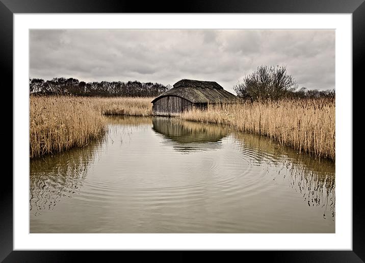 Hickling Boat House Framed Mounted Print by Paul Macro