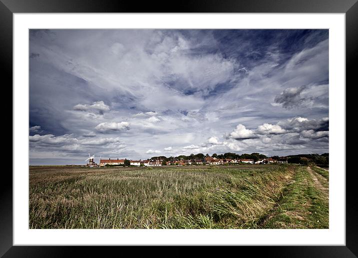 Big Skies over Cley Windmill Framed Mounted Print by Paul Macro