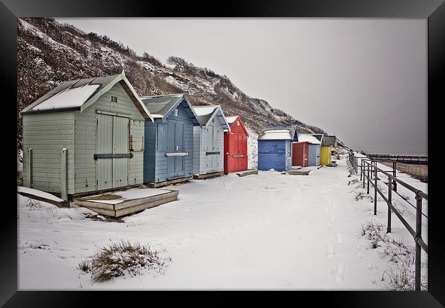 Overstrand in the Snow Framed Print by Paul Macro