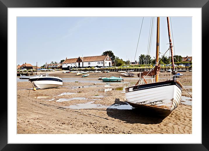 Boats at Rest in Burnham Framed Mounted Print by Paul Macro