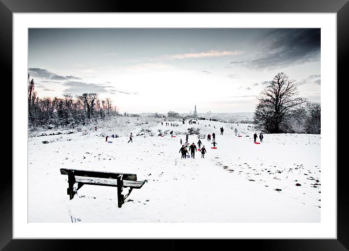 A Perfect Winter Scene Framed Mounted Print by Paul Macro
