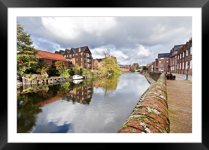 Norwich Reflections Framed Mounted Print by Paul Macro