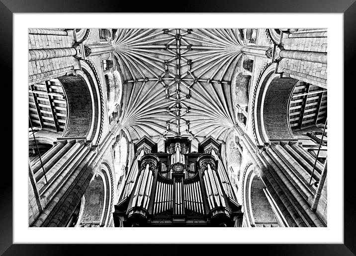 Inside Norwich Cathedral Framed Mounted Print by Paul Macro