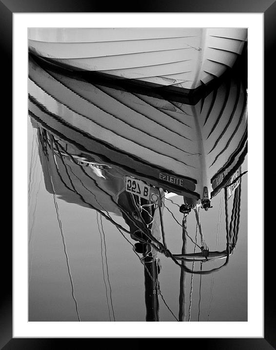 Boat Reflection Framed Mounted Print by Paul Macro