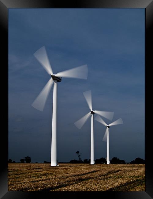 Wind Power Framed Print by Paul Macro