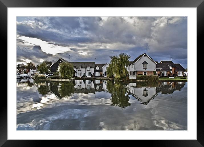 Wroxham Reflection Framed Mounted Print by Paul Macro