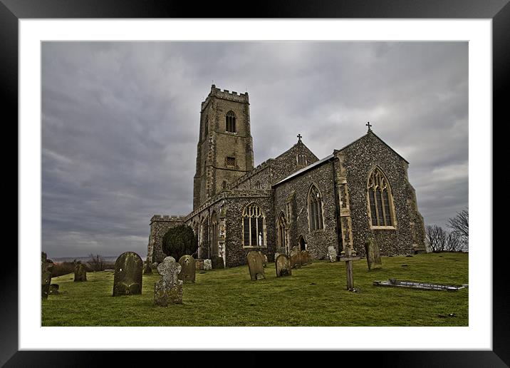 Church of St Mary, Happisburgh Framed Mounted Print by Paul Macro