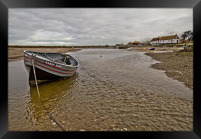 Low tide at Burham Overy Staithe Framed Print by Paul Macro
