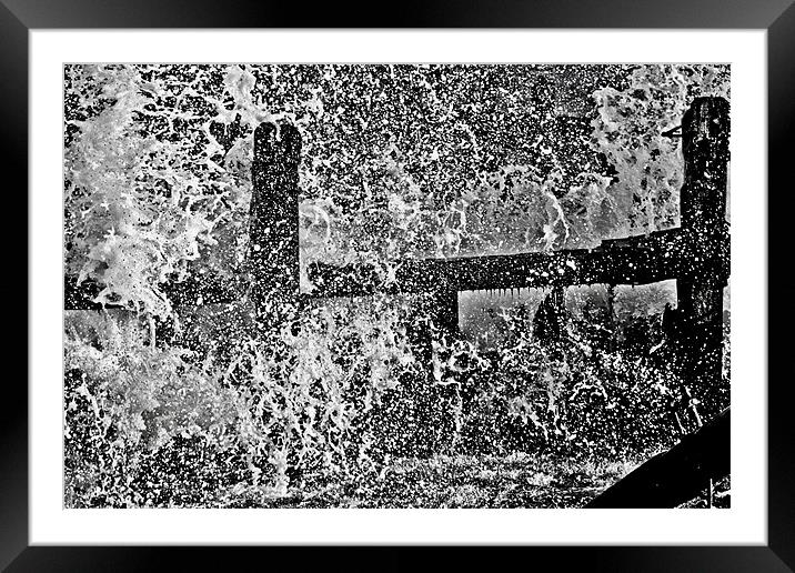 Crash and Splash Framed Mounted Print by Paul Macro