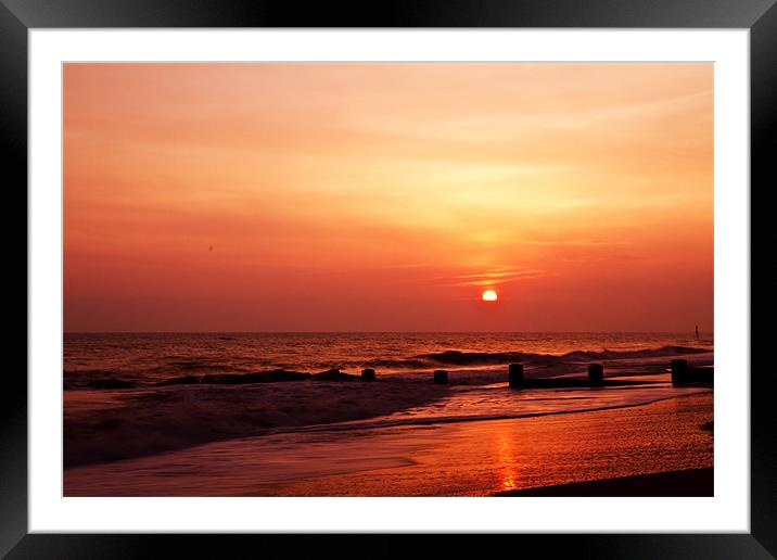 Fire in the sky Framed Mounted Print by Paul Macro