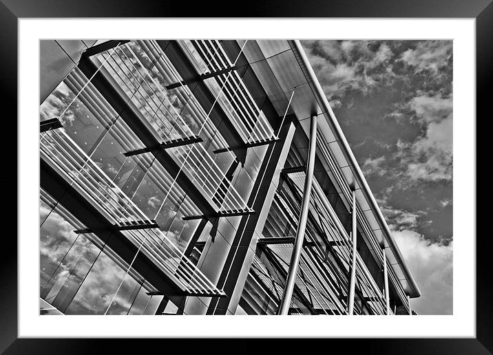 Abstract Building Framed Mounted Print by Paul Macro