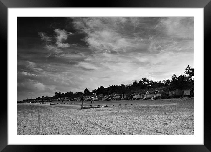 Clouds over the Huts Two Mono Framed Mounted Print by Paul Macro