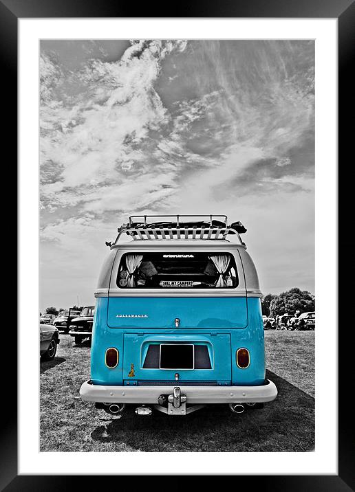 VW Campervan Framed Mounted Print by Paul Macro