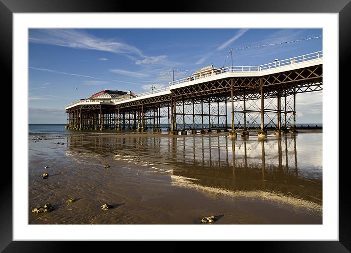Cromer Pier Reflection Framed Mounted Print by Paul Macro