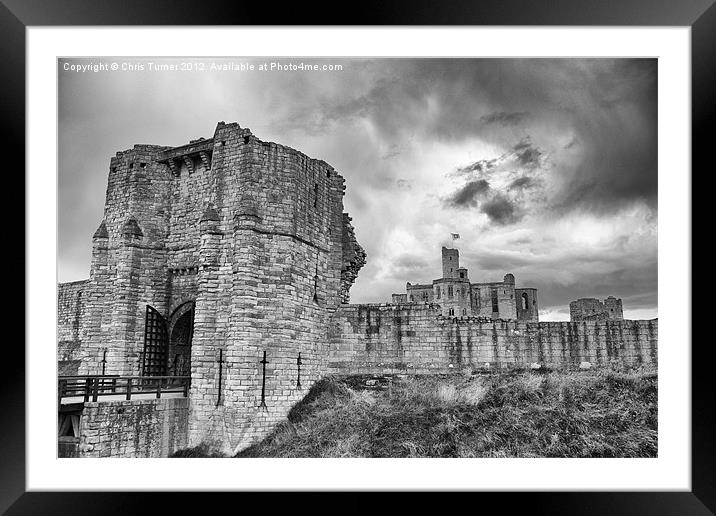 Warkworth Castle Framed Mounted Print by Chris Turner