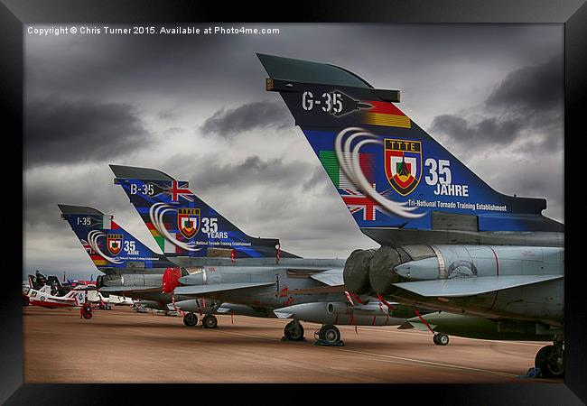  TTTE Tornados - RIAT 2015 Framed Print by Chris Turner