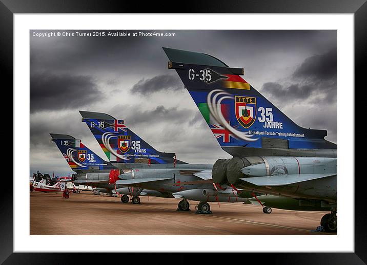  TTTE Tornados - RIAT 2015 Framed Mounted Print by Chris Turner