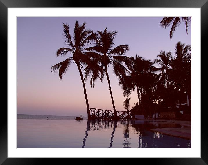 Mombasa Sunset Framed Mounted Print by Chris Turner