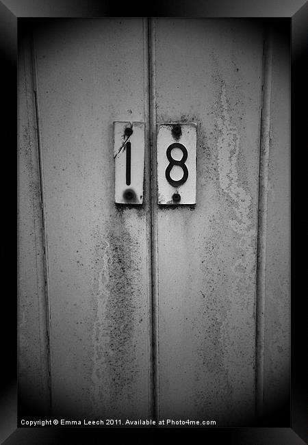 Door Number 18 Framed Print by Emma Leech
