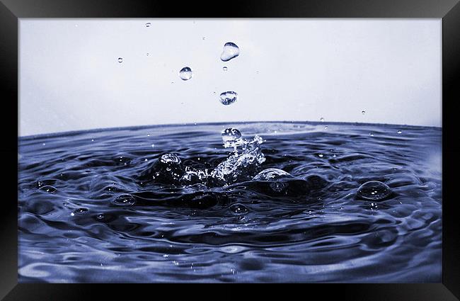 water droplet Framed Print by Ankitesh JHA