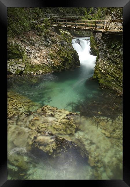 The Soteska Vintgar gorge Framed Print by Ian Middleton