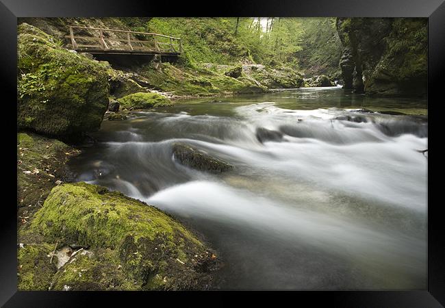 The Soteska Vintgar gorge Framed Print by Ian Middleton