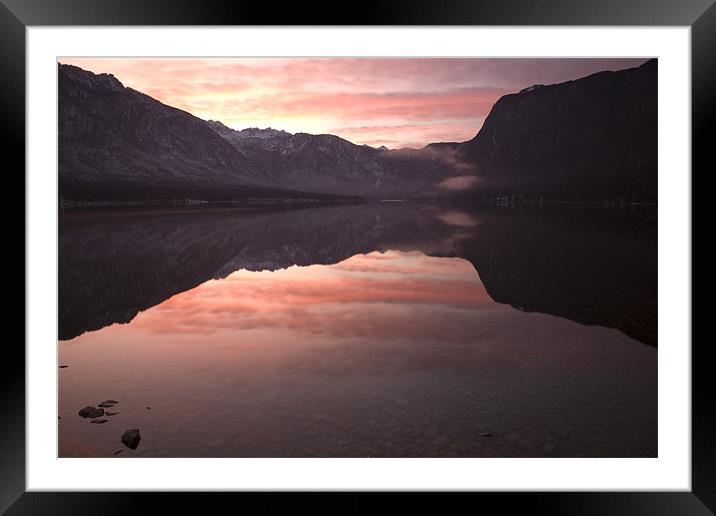 First sunset of the year Framed Mounted Print by Ian Middleton