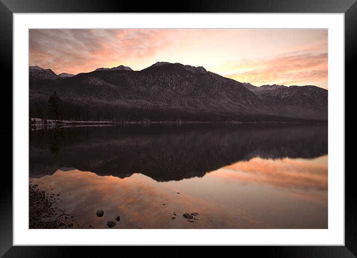 First sunset of the year Framed Mounted Print by Ian Middleton