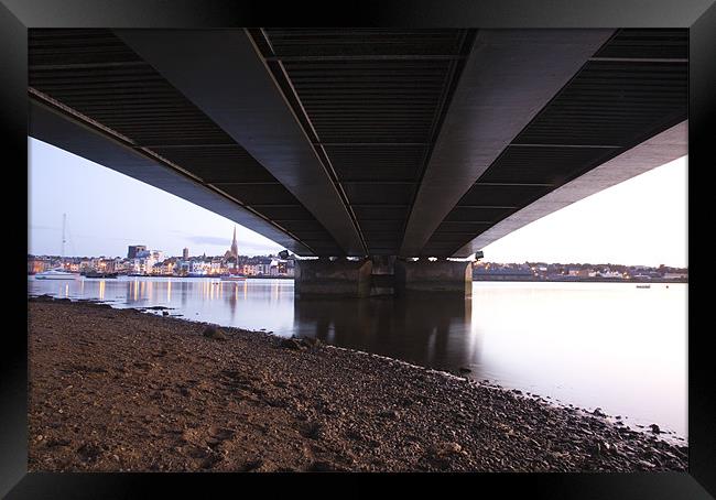 Under the bridge downtown Framed Print by Ian Middleton