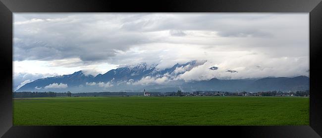 Kamnik Alps panoramic Framed Print by Ian Middleton