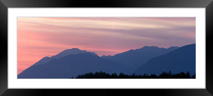 Kamnik Alps sunset Framed Mounted Print by Ian Middleton