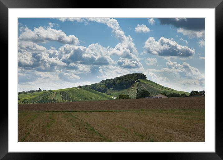 Wine hills of Germany Framed Mounted Print by Ian Middleton