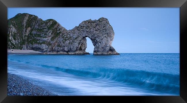 Evening at Durdle Door Framed Print by Ian Middleton