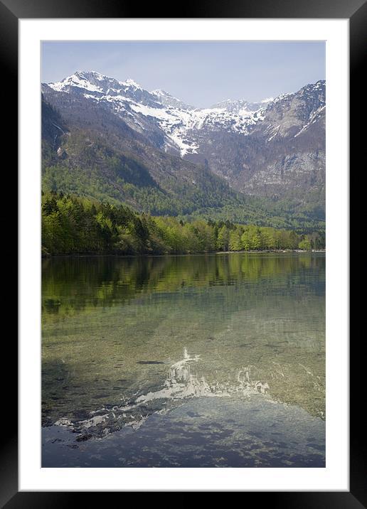 Reflections of the Julian Alps Framed Mounted Print by Ian Middleton