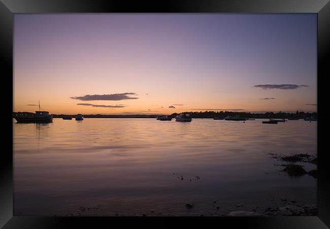 Purple Dusk Framed Print by Ian Middleton