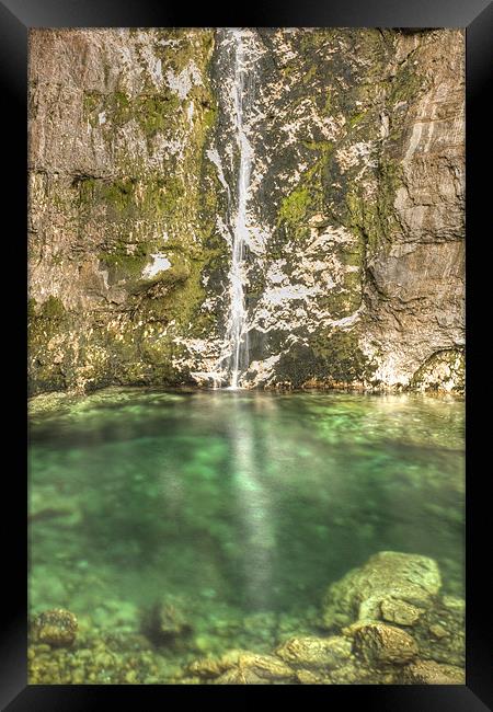 Savica Waterfall, Bohinj, Slovenia. Framed Print by Ian Middleton