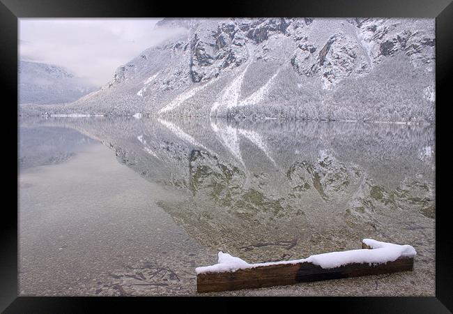 Lake Bohinj, Triglav National Park, Slovenia Framed Print by Ian Middleton