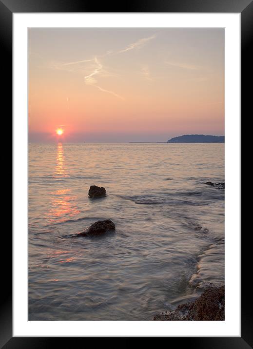 Verudela Beach, Pula, Croatia Framed Mounted Print by Ian Middleton