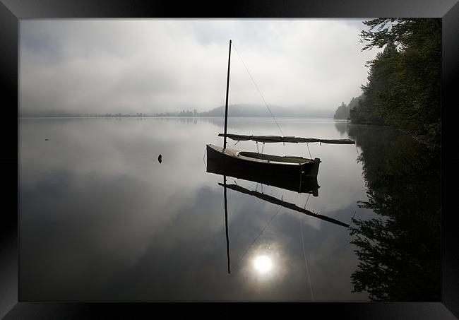 Morning has broken on Lake Bohinj Framed Print by Ian Middleton