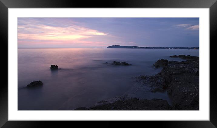 Dusk on the Adriatic sea Framed Mounted Print by Ian Middleton