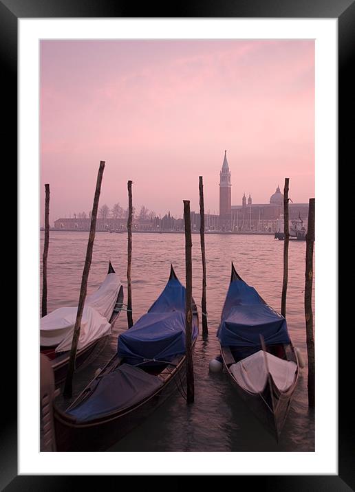 Venetian sunset Framed Mounted Print by Ian Middleton