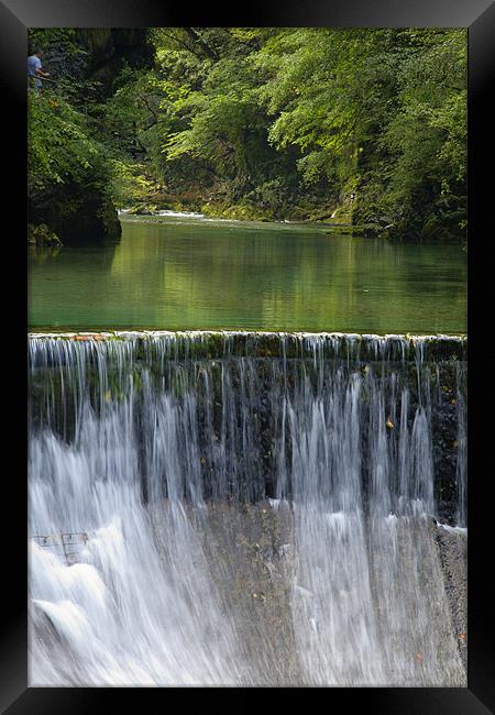 The Vintgar gorge, Gorje, near Bled, Slovenia Framed Print by Ian Middleton